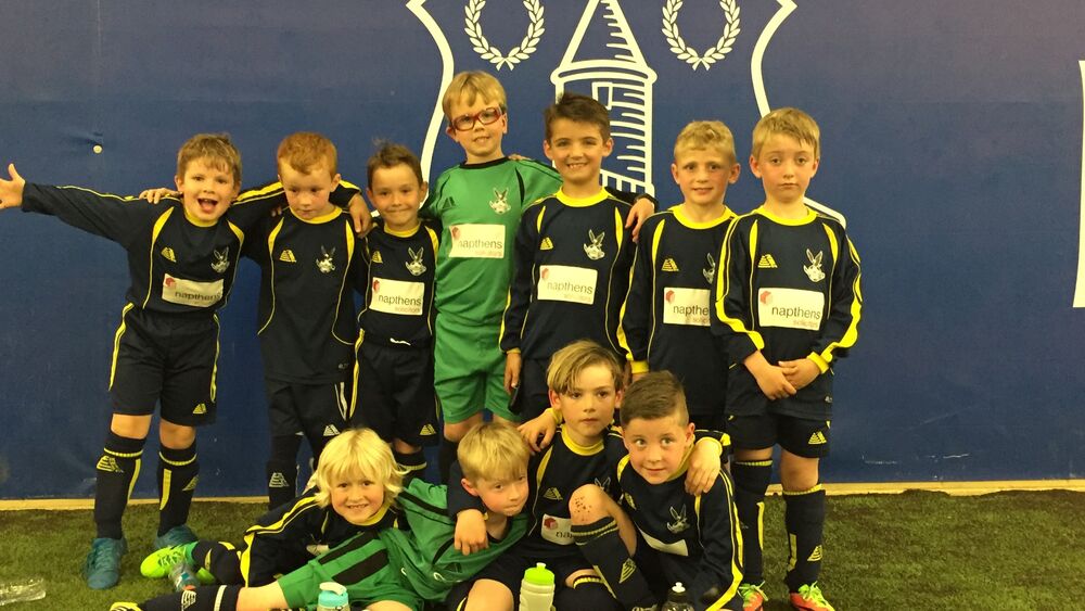 Ormskirk FC U7s play against Everton FC at Finch Farm